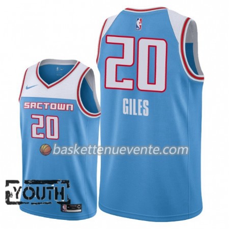 Maillot Basket Sacramento Kings Harry Giles 20 2018-19 Nike City Edition Bleu Swingman - Enfant